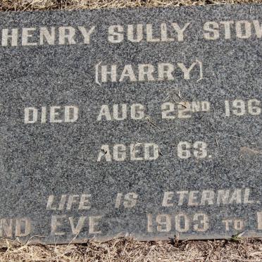 STOWE Henry Sully -1963 &amp; Eve 1903-1985