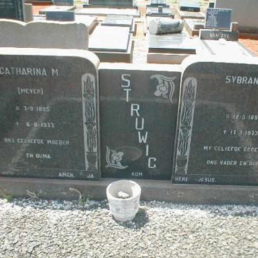 STRUWIG Sybrand J. 1893-1973 &amp; Catharina M. MEYER 1895-1977