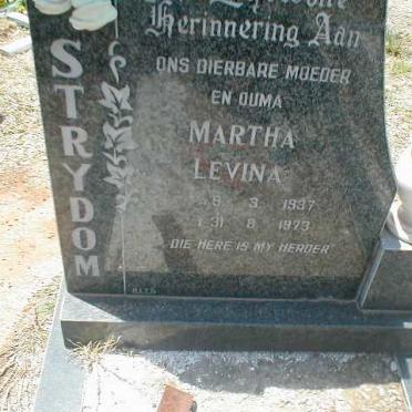 STRYDOM Martha Levina 1937-1973