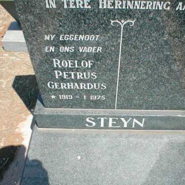 STEYN Roelof Petrus Gerhardus 1919-1975
