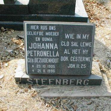 STEENBERG Johanna Petronella nee BEZUIDENHOUT 1905-1996