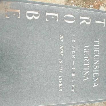 STROEBEL Theunsiena Gertina 1914-1991