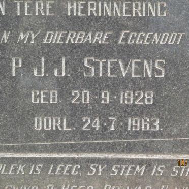 STEVENS P.J.J. 1928-1963