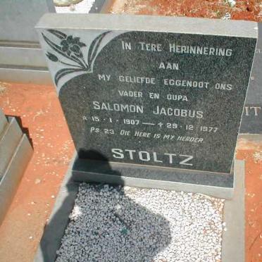 STOLTZ Salomon Jacobus 1907-1977