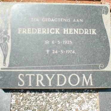 STRYDOM Frederick Hendrik 1923-1974
