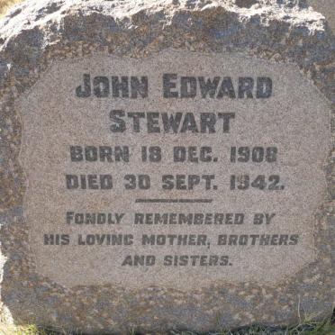 STEWART John Edward 1908-1942