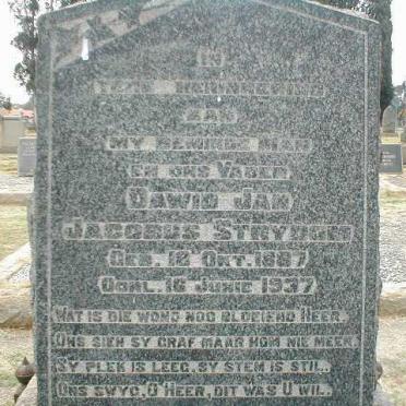 STRYDOM Dawid Jan Jacobus 1887-1937