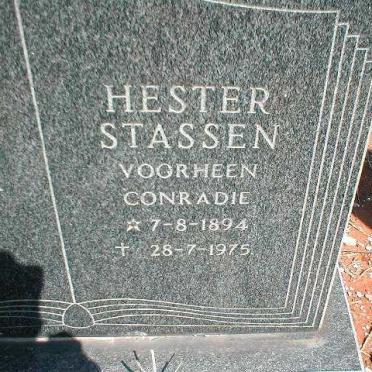 STASSEN Hester, voorheen CONRADIE 1894-1975