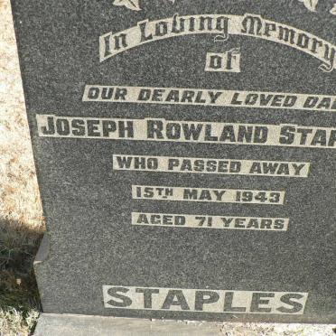 STAPLES Joseph Rowland -1943