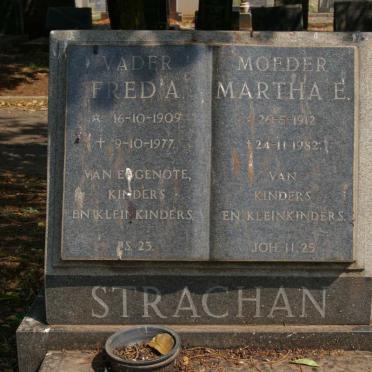 STRACHAN Fred A. 1909-1977 &amp; Martha E. 1912-1982
