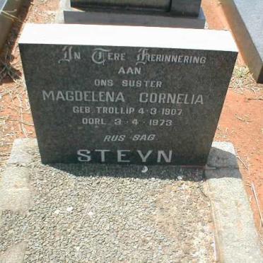 STEYN Magdalena Cornelia nee TROLLIP 1907-1973