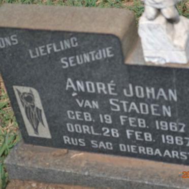 STADEN André Johan, van 1967-1967