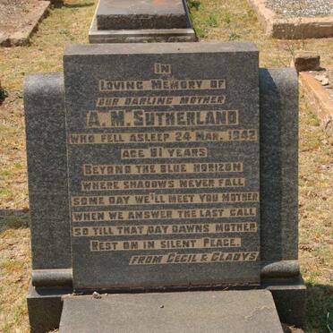 SUTHERLAND A.M. -1942