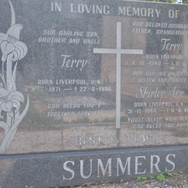 SUMMERS Terry 1940-1999 :: SUMMERS Shirley Ann 1966-1990 :: SUMMERS Terry 1971-1996