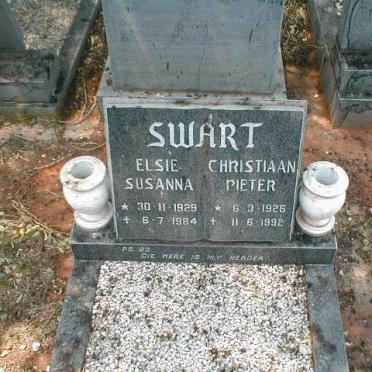 SWART Christiaan Pieter 1926-1992 &amp; Elsie Susanna 1929-1984