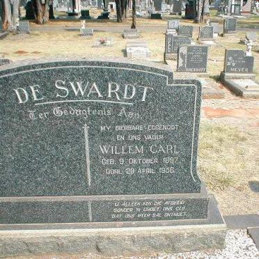 SWARDT Willem Carl, de 1897-1956