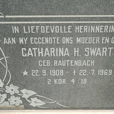 SWART Catharina H. nee RAUTENBACH 1908-1969