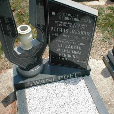 SWANEPOEL Petrus Jacobus 1927-1989 &amp; Elizabeth Wilhelmina Hendrina 1932-199?