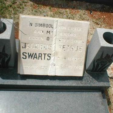SWARTS Jacobus Petrus 1923-1980