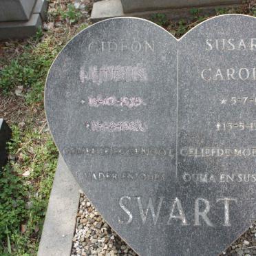 SWART Gideon Petrus 1925-1982 &amp; Susara Carolina 1928-1996