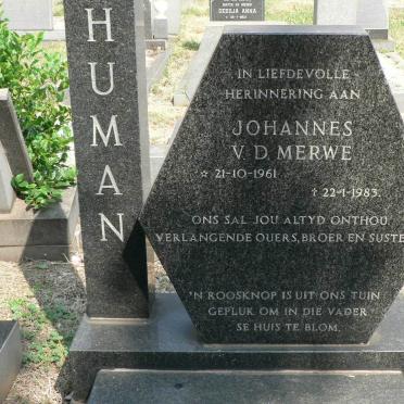 HUMAN Johannes v.d. Merwe 1961-1983