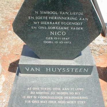 HUYSSTEEN Nico, van 1947-1973