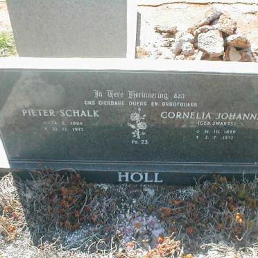 HÖLL Pieter Schalk 1894-1972 &amp; Cornelia Johanna E. ZWARTS 1899-1972