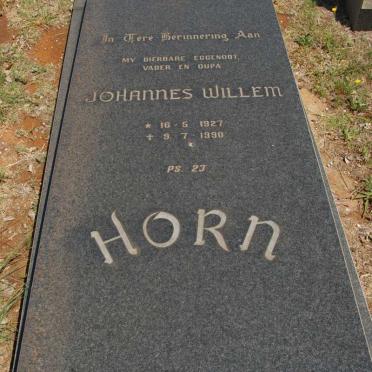 HORN Johannes Willem 1927-1990