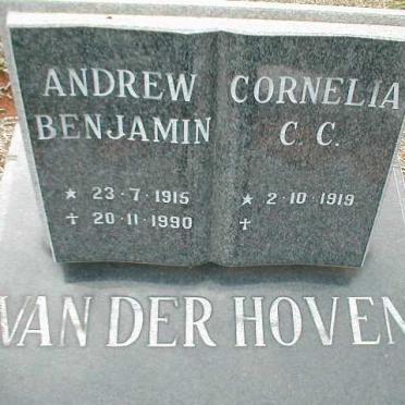 HOVEN Andrew Benjamin, van der 1915-1990 &amp; Cornelia C.C. 1919-