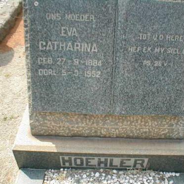 HOEHLER  Eva Catharina 1884-1952