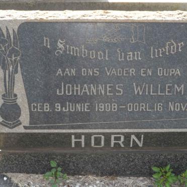 HORN Johannes Willem 1908-1965