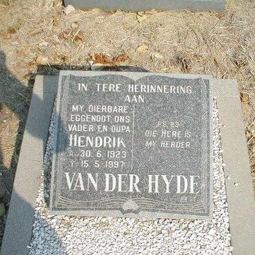 HYDE Hendrik, van der 1923-1997
