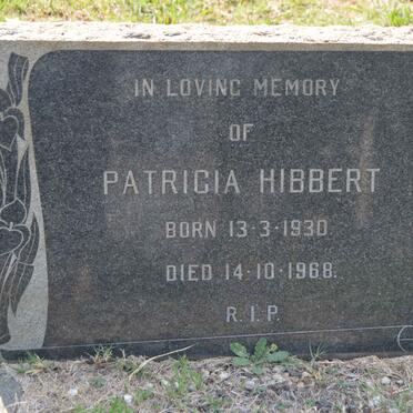 HIBBERT Patricia 1930-1968