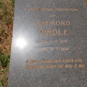 HINDLE Raymond 1930-1959 &amp; Susanna Wilhelmina Johanna 1932-2008 