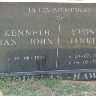 HAW Kenneth Ian John, DOUGLAS 1933- &amp; Yvonne Janette 1935-1998