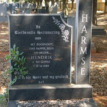 HARMSE Hendrik 1950-1989