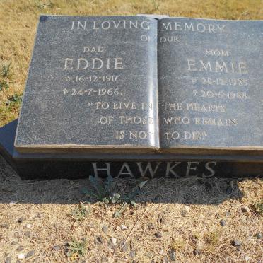 HAWKES Eddie 1916-1966 &amp; Emmie 1925-1988