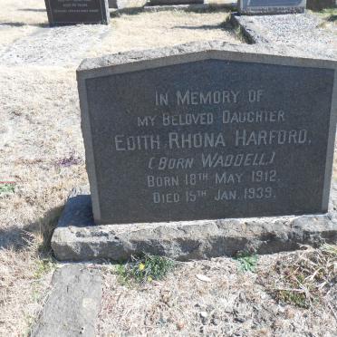 HARFORD Edith Rhona nee WADDELL 1912-1939