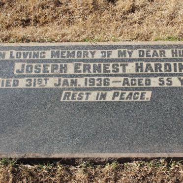 HARDING Joseph Ernest -1936