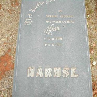 HARMSE Harrie 1920-1981