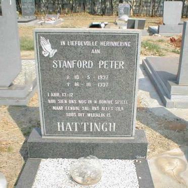 HATTINGH Stanford Peter 1937-1997