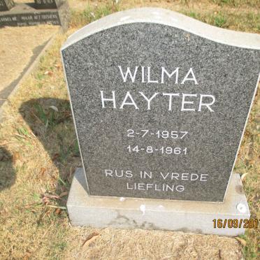HAYTER Wilma 1957-1961