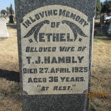 HAMBLY Ethel -1925