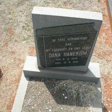 HANEKOM Dana 1938-1979