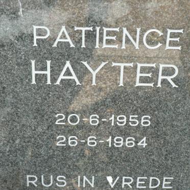 HAYTER Patience 1956-1964