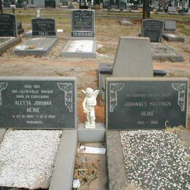 HEINE Johannes Martinus 1903-1968 &amp; Aletta Johanna 1909-1990