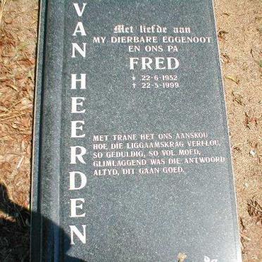 HEERDEN Fred, van 1952-1999