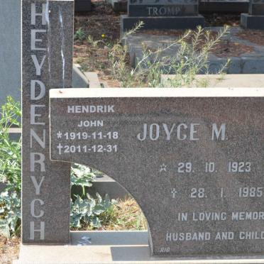 HEYDENRYCH Hendrik John 1919-2011 &amp;  Joyce M. 1923-1985