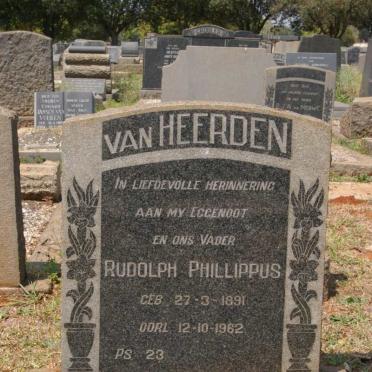 HEERDEN Rudolph Phillippus, van 1891-1962