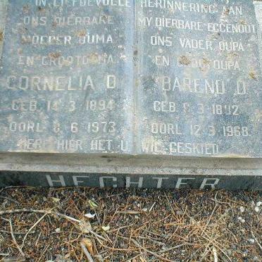 HECHTER Barend D. 1892-1968 &amp; Cornelia D. 1894-1973